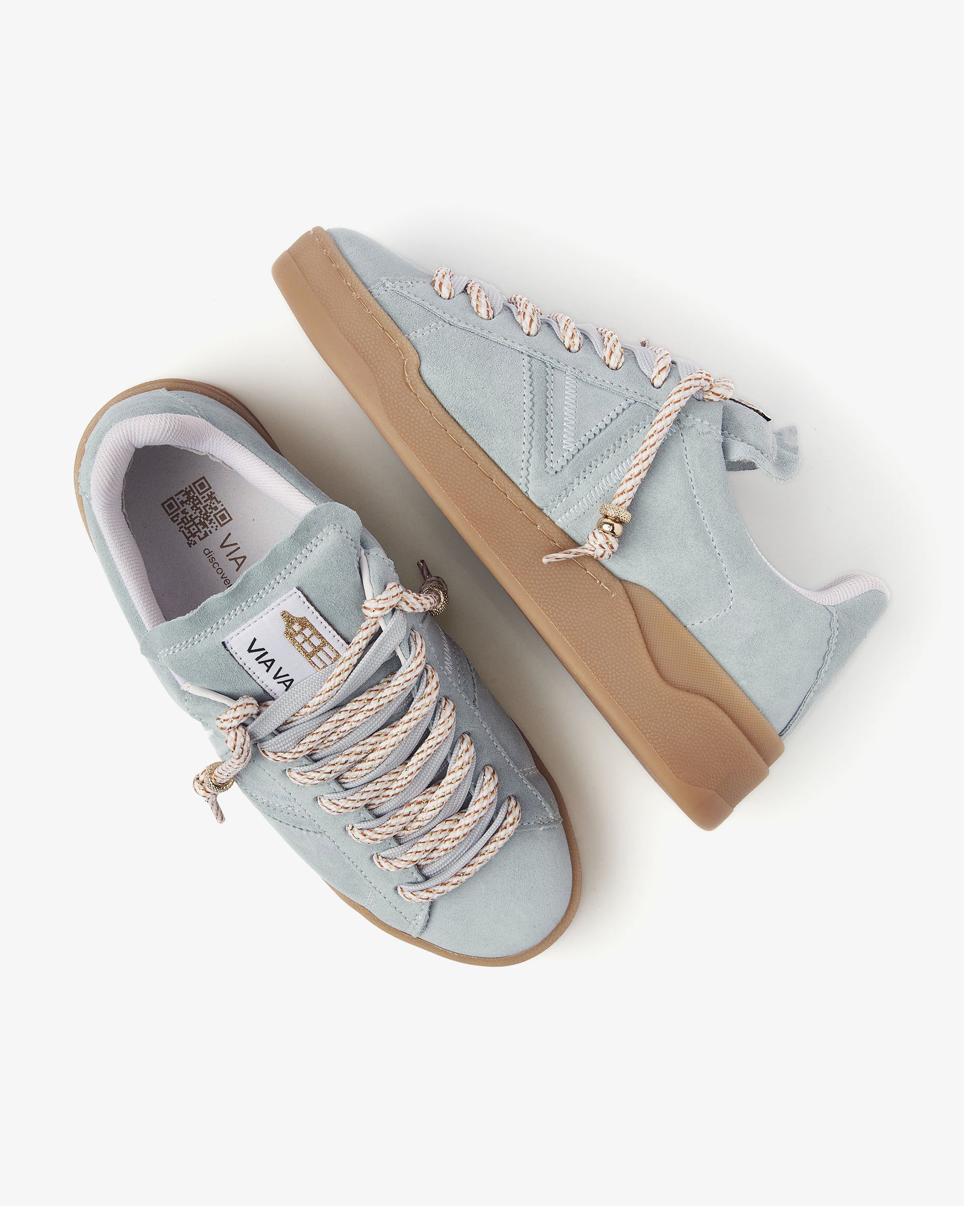 VIA VAI blauwe dames sneakers Sam Kyli