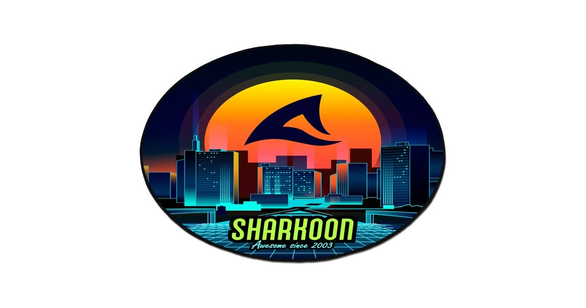 SharkoonSFM11 Floor Mat (Retro) beschermingsmat  (Blauw/geel)
