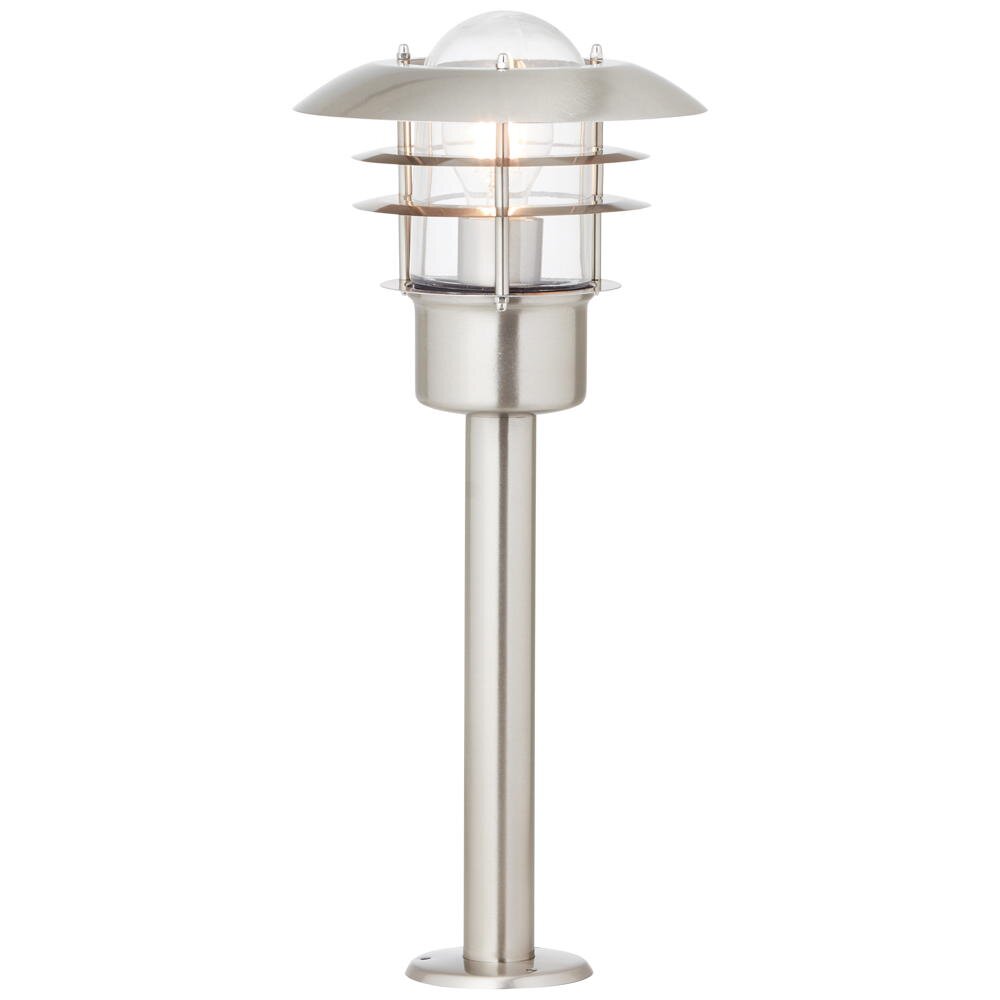 Terrence sokkellamp in zilver E27 IP44