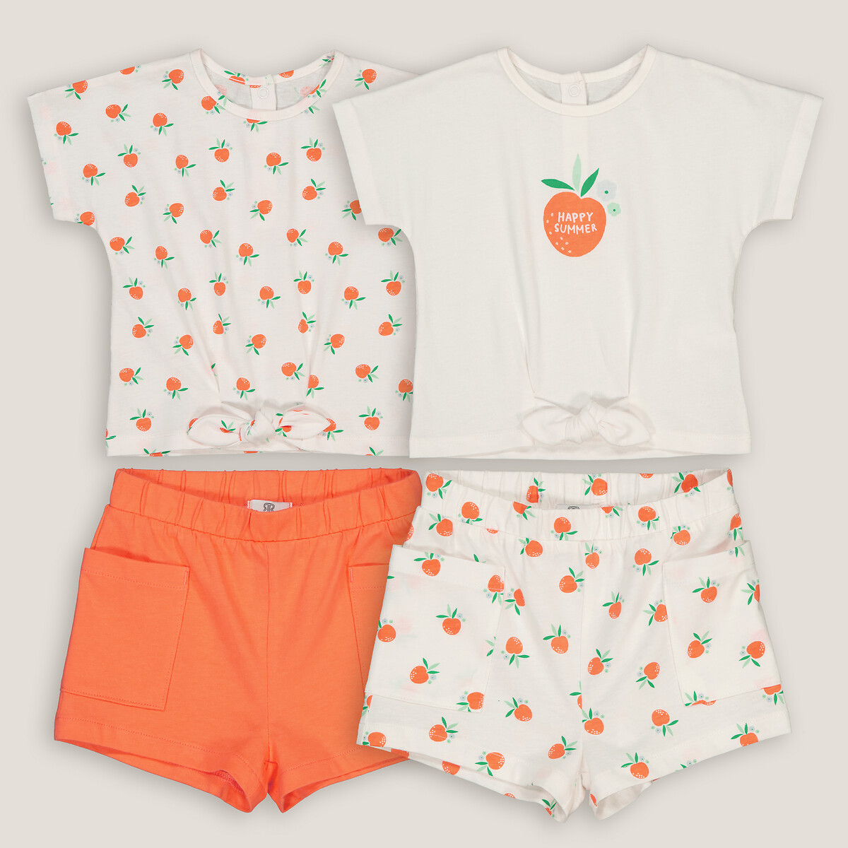 COLEÇÃO LA REDOUTE<br>Conjunto de 2 peças em algodão