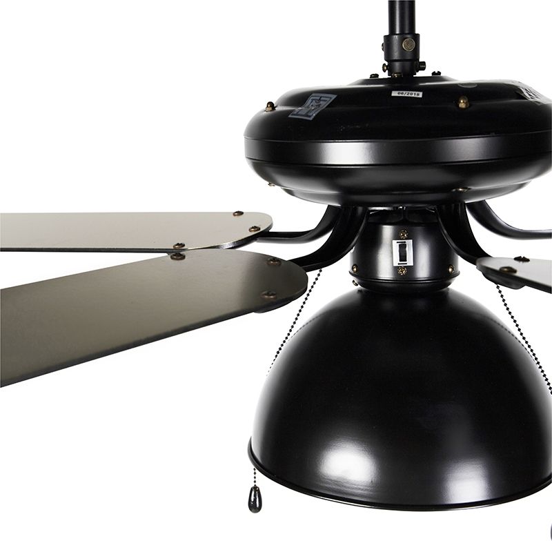 Plafondventilator zwart met beige 130cm met trekschakelaar - Mistral Magna
