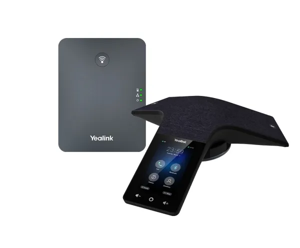 Yealink CP935W-Base - VoIP konference system - med Bluetooth interface - IEEE 802.11a/b/g/n (Wi-Fi) / Bluetooth 4.2 / DECT - 5-vejs opkaldskapacitet - SIP, SIP v2 - sort