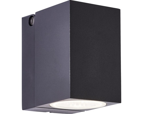 Draaibare LED-buitenwandlamp, 8W, 600 lm, 3000 K, zwart