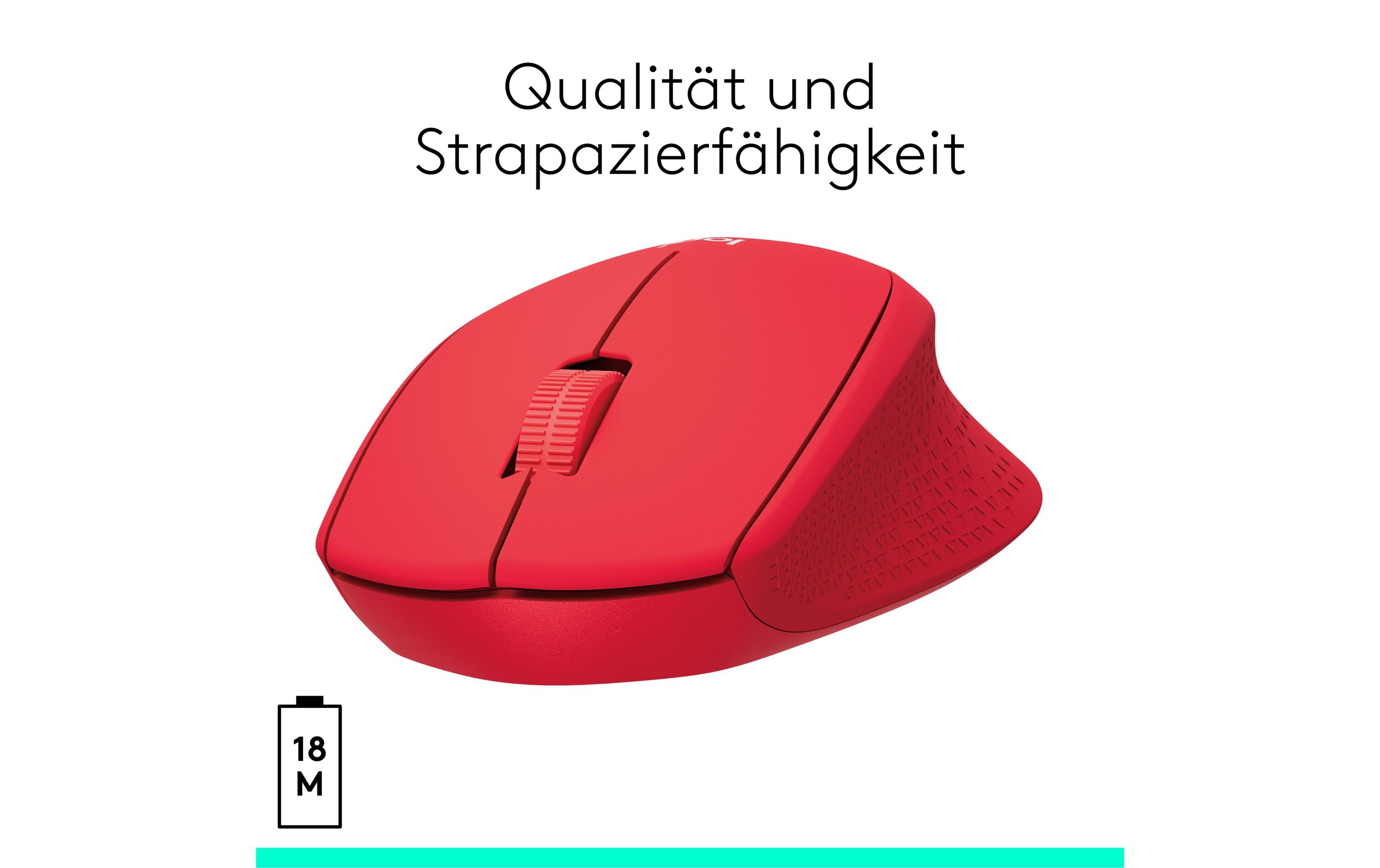 Maus M330 Silent PlusGeräuscharme USB-Funkmaus mit 1000 dpi Optical Tracking