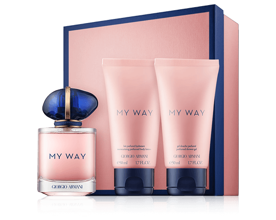 Giorgio Armani My Way nachfüllbar mit 2x Pflege 50ml-50ml-50ml