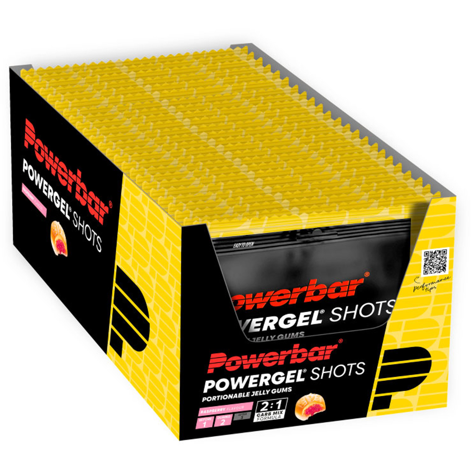 Powerbar PowerGel Shots Framboos (24x60g)