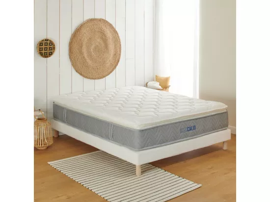 Matelas ressorts ensachés, mousse mémoire de forme et 7 zones de confort L'Ideal Premium - 140x190cm