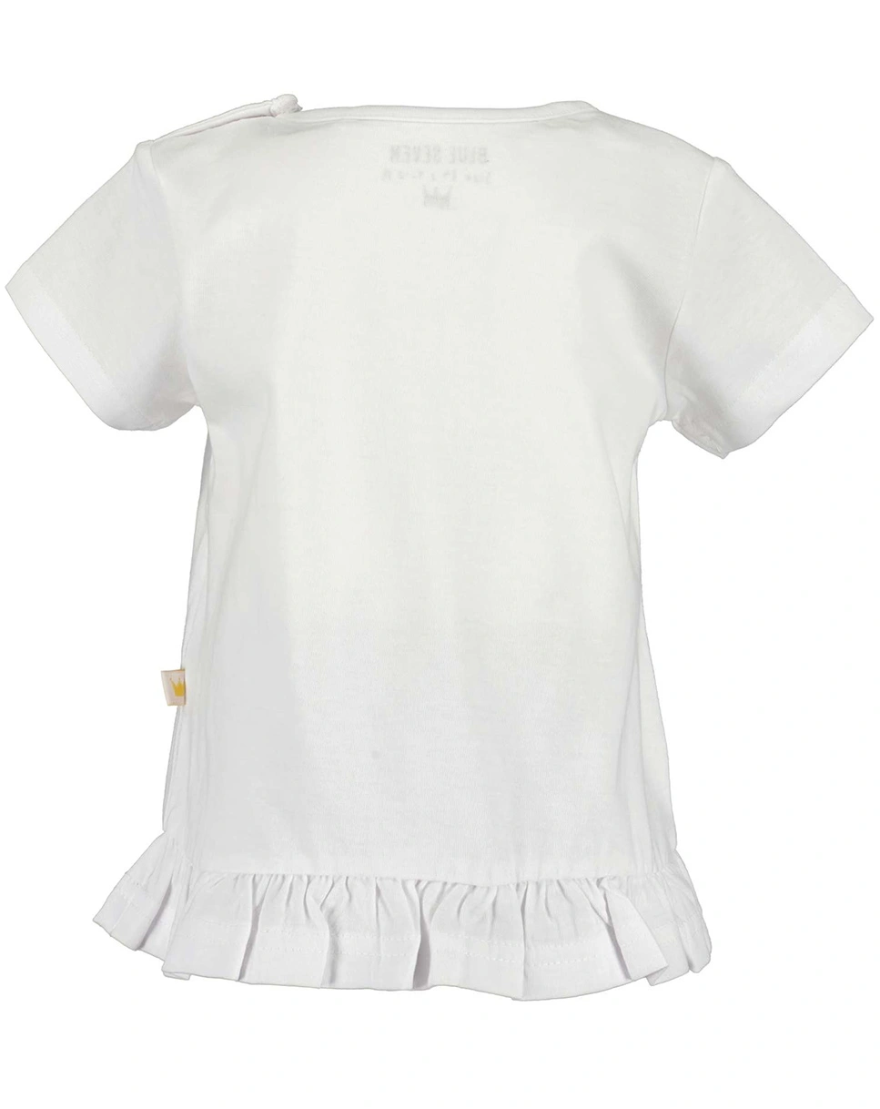 T-Shirt MINI mit Schößchen in white