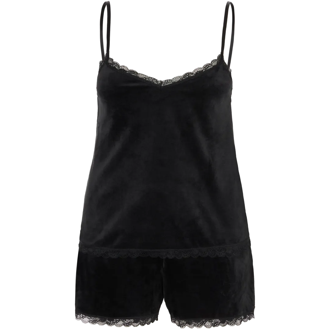 Velvet shortama Maten S - XL | diverse kleuren