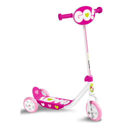 Scooter de 3 rodas com controle de derrapagem