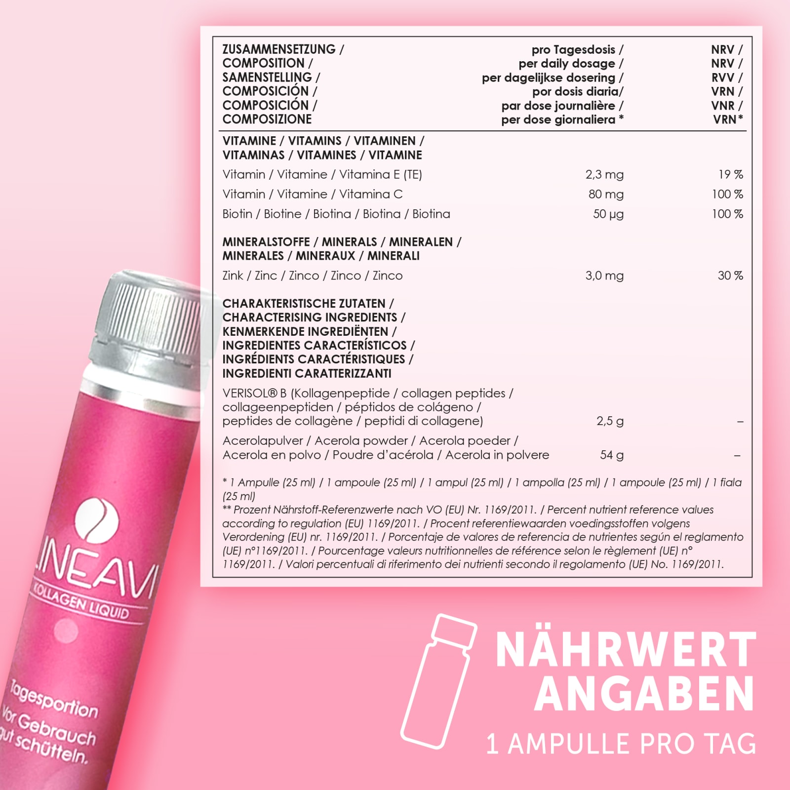 LINEAVI Kollagen Liquid (30 Trinkfläschchen)
