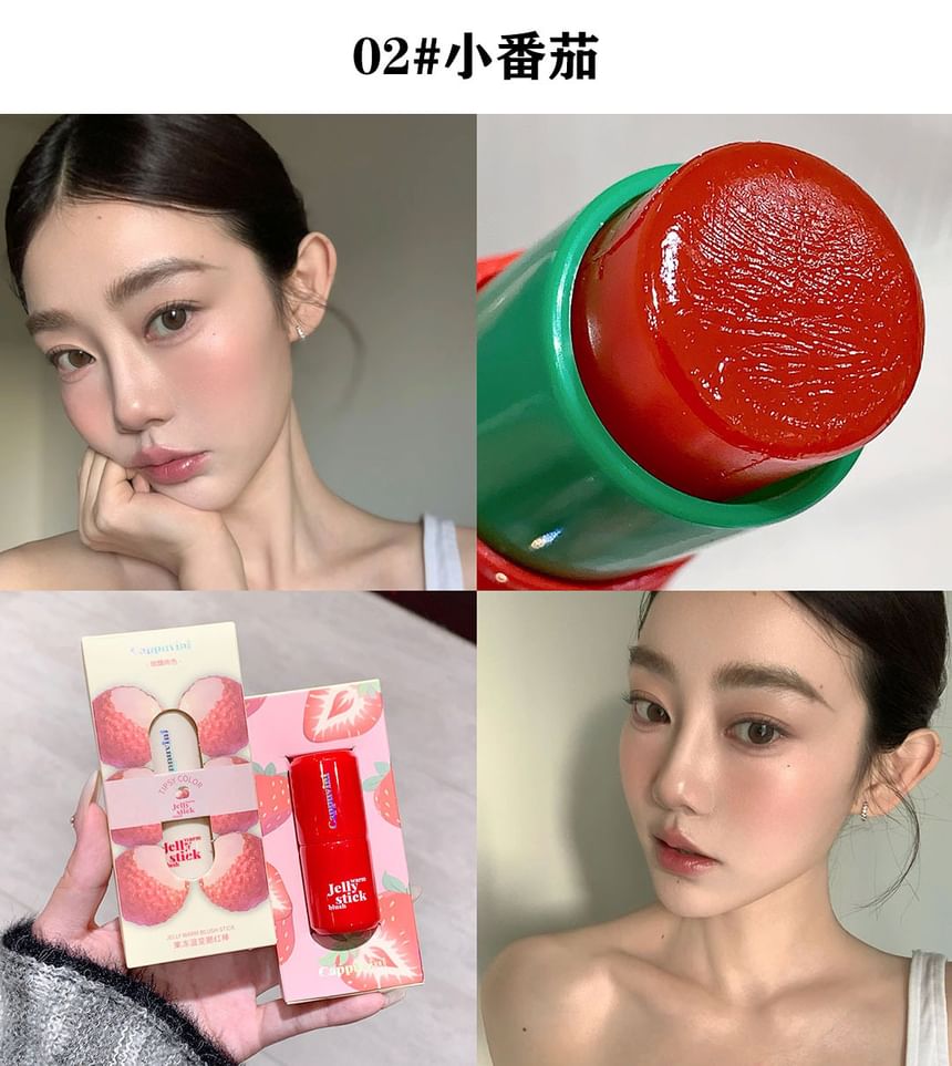 Cappuvini - Jelly Kleurveranderende Blush Stick - 3 Kleuren
