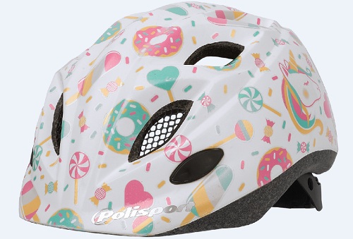 Capacete de ciclismo infantil Polisport Premium Lolipops
