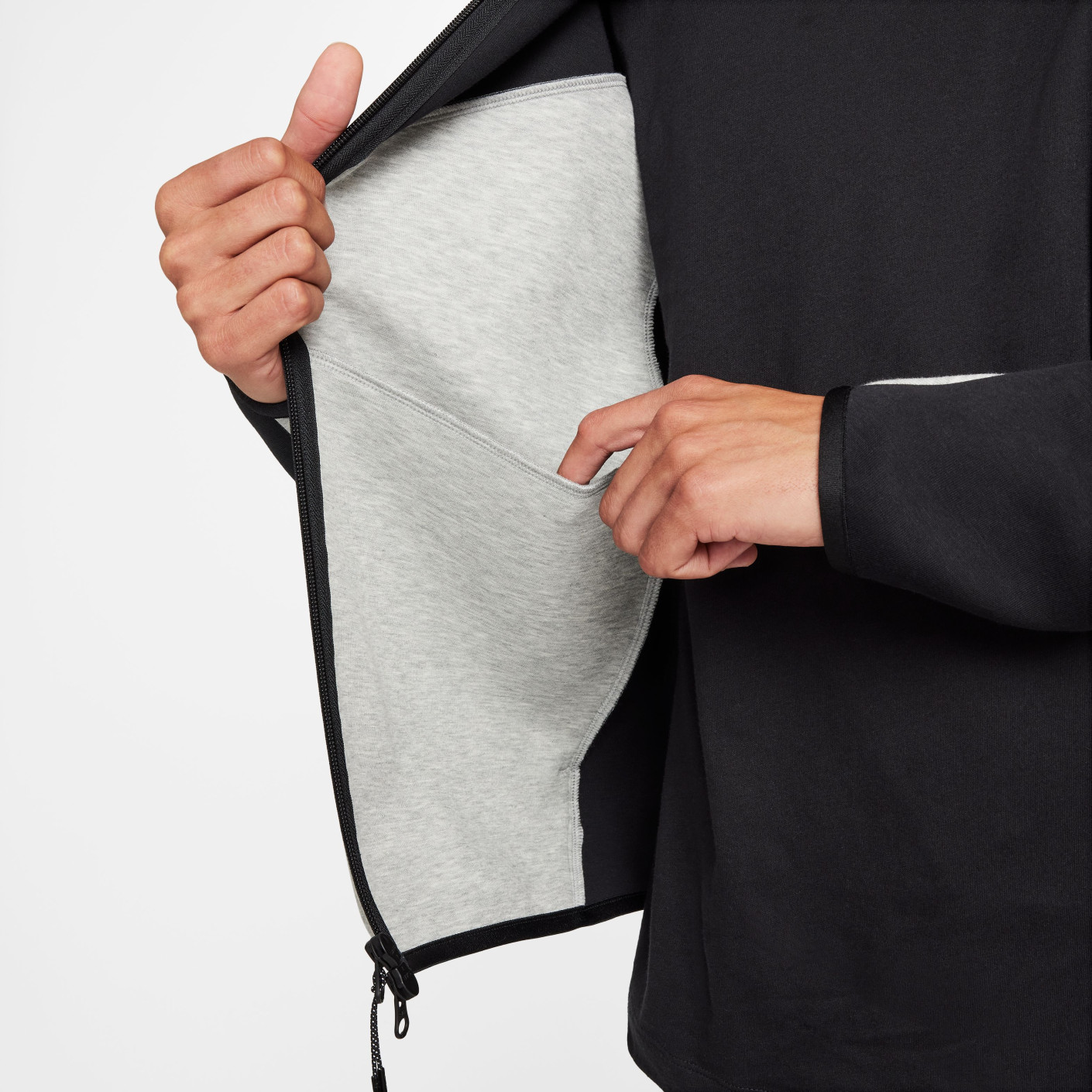 Nike Tech Fleece Sportswear Trainingspak Zwart Lichtgrijs