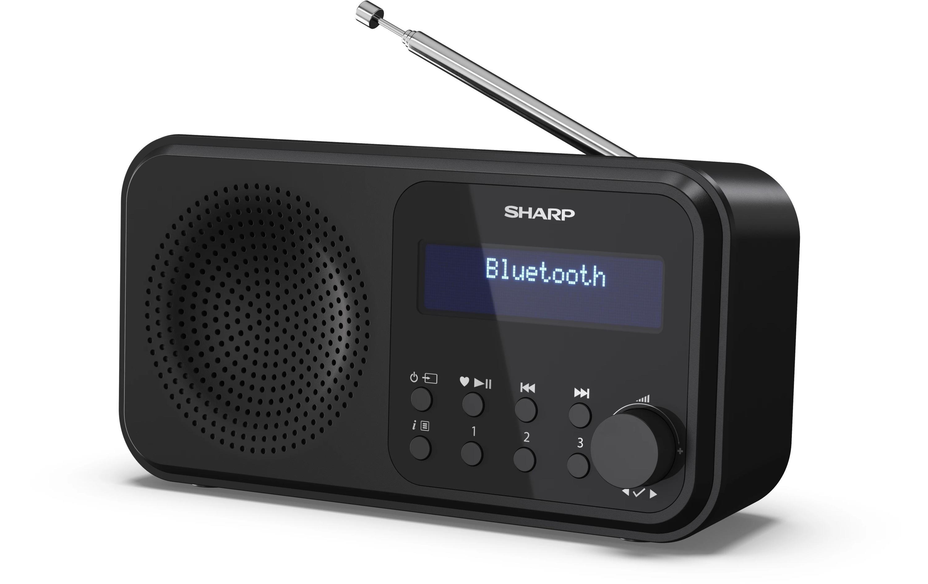 DAB+ Radio DR-P420 – SchwarzTragbares Digitalradio mit Bluetooth