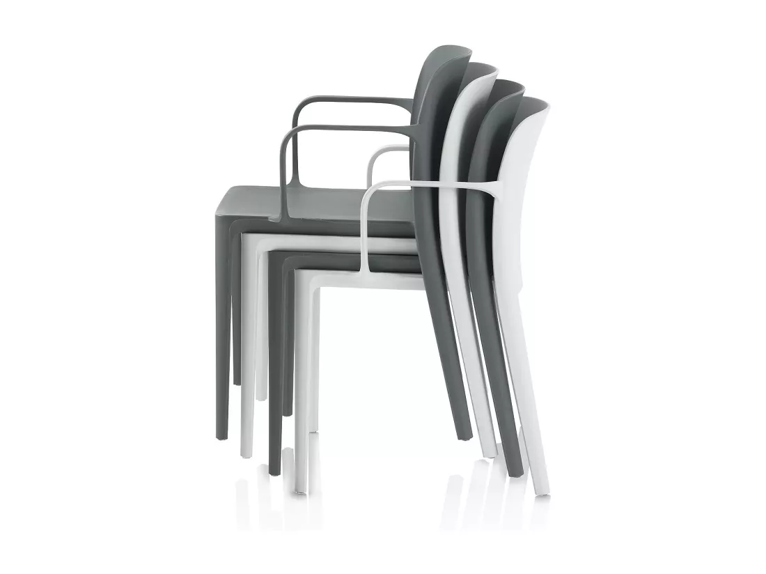 Set de 4 Chaises d'intérieur/extérieur TIMMY grise
