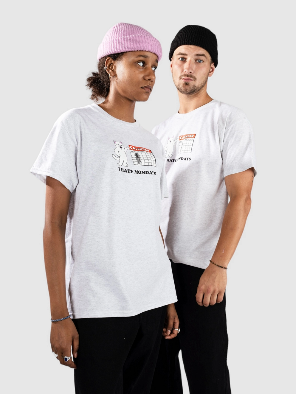 RIPNDIP I Hate Mondays T-Shirt ash heather