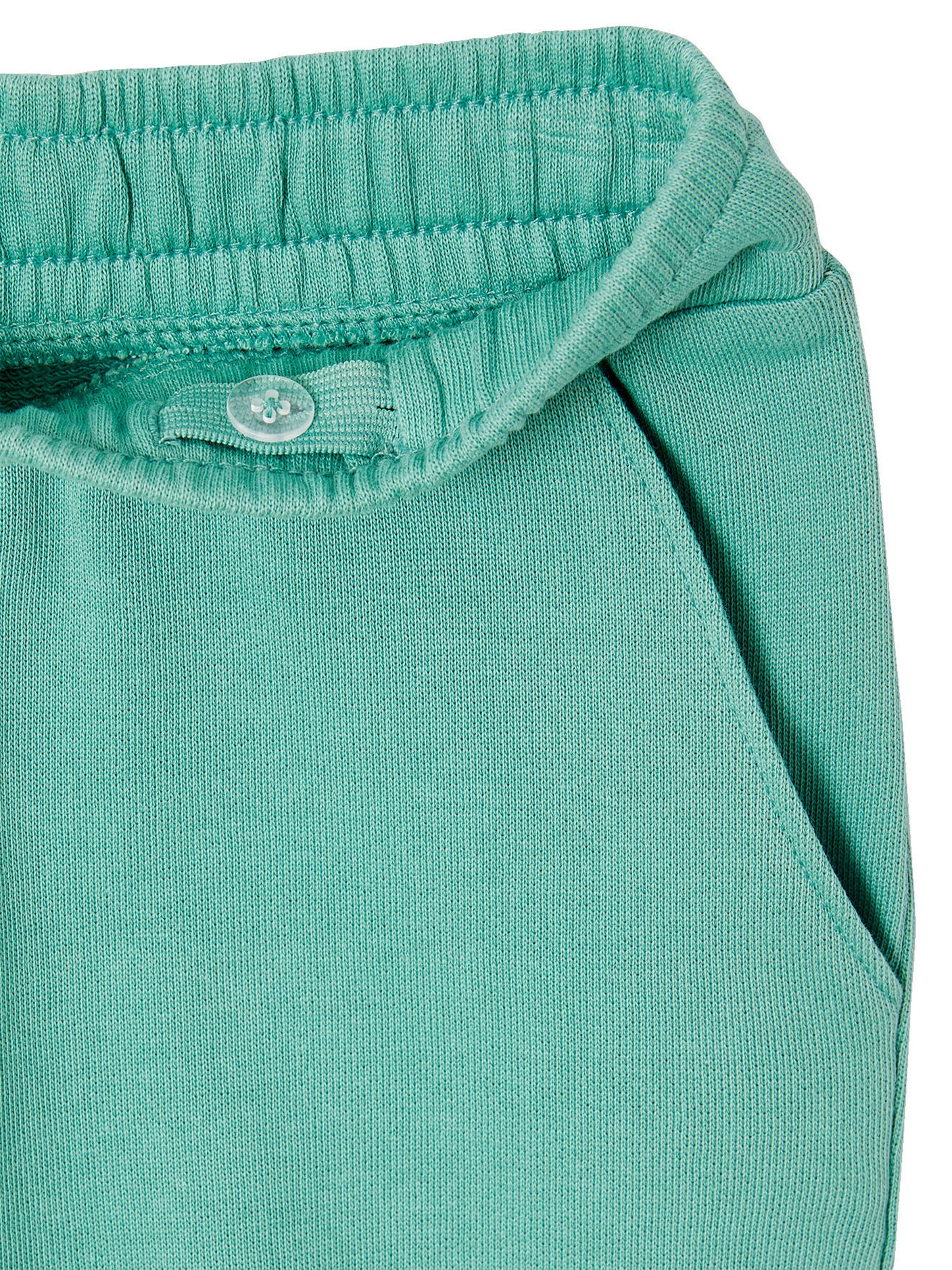 Vertbaudet Jungen Sportshorts aus Sweatware mintgrün