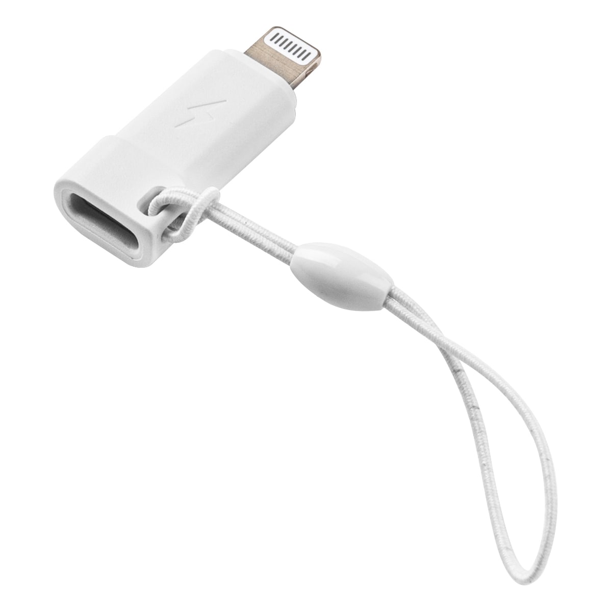 Sandstrøm USB-C to Lightning kabeladapter (hvit)