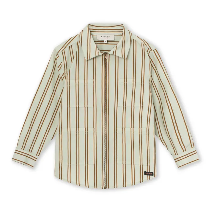 A Monday in Copenhagen Veste Anton Rayure | Vert d'eau