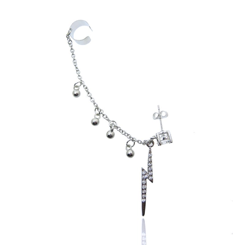 Piercing oreille pendentif avec éclair