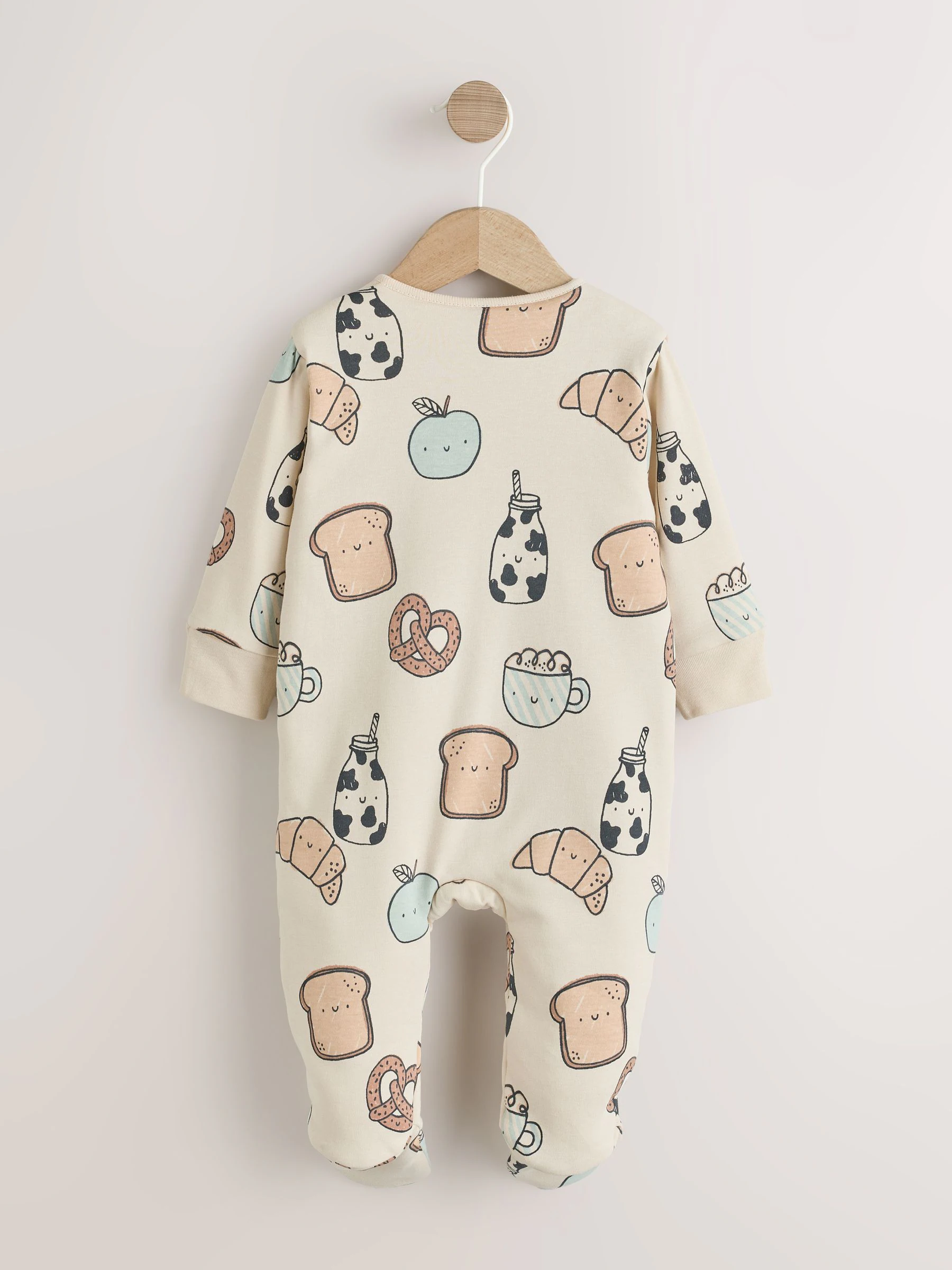 Ecru Ontbijtclub - 2.5 TOG gewatteerde babypyjama