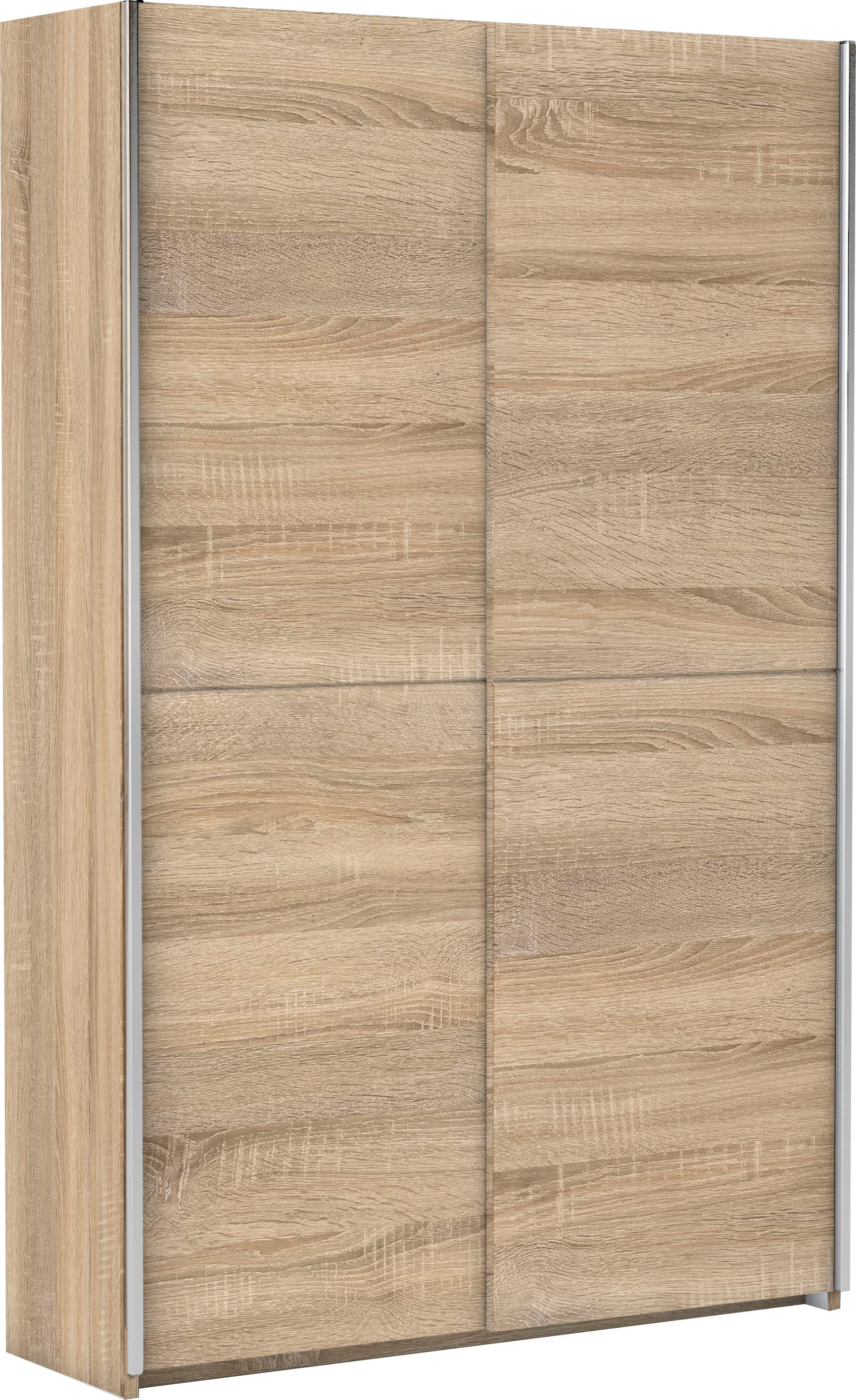 Schlafkontor Schwebetürenschrank »Heimo/Fast Schrank Kleiderschrank Garderobe OTTO´s CHOICE« geringe Tiefe, ausziehbarer Kleiderstange, Garderobenschrank, 6 Böden