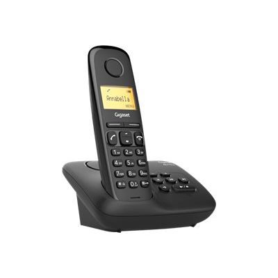 Gigaset - téléphone sans fil - avec répondeur + combiné supplémentaire - noir