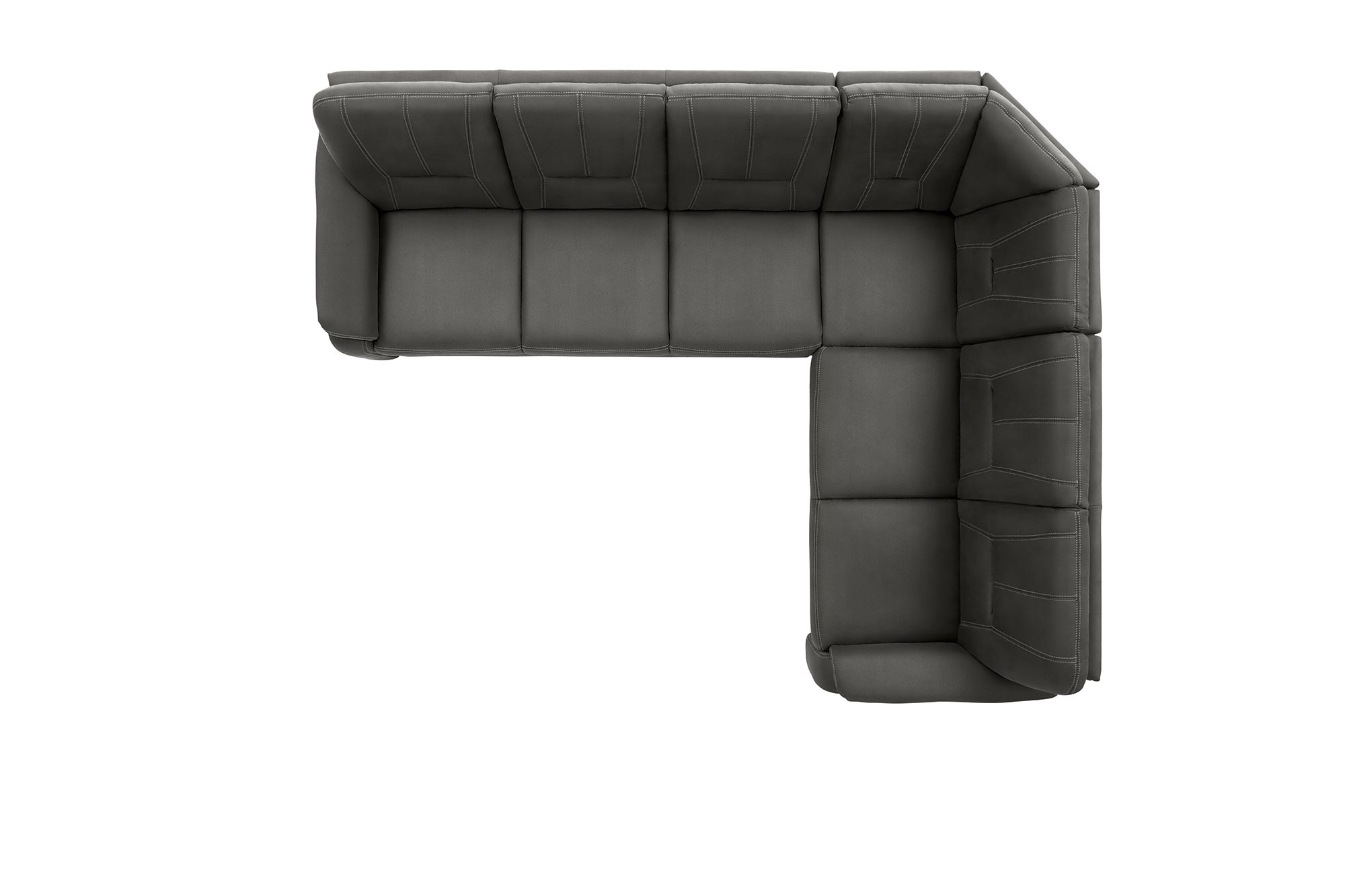 polsterpower Ecksofa - Holiday steel - Basismodell - rechts