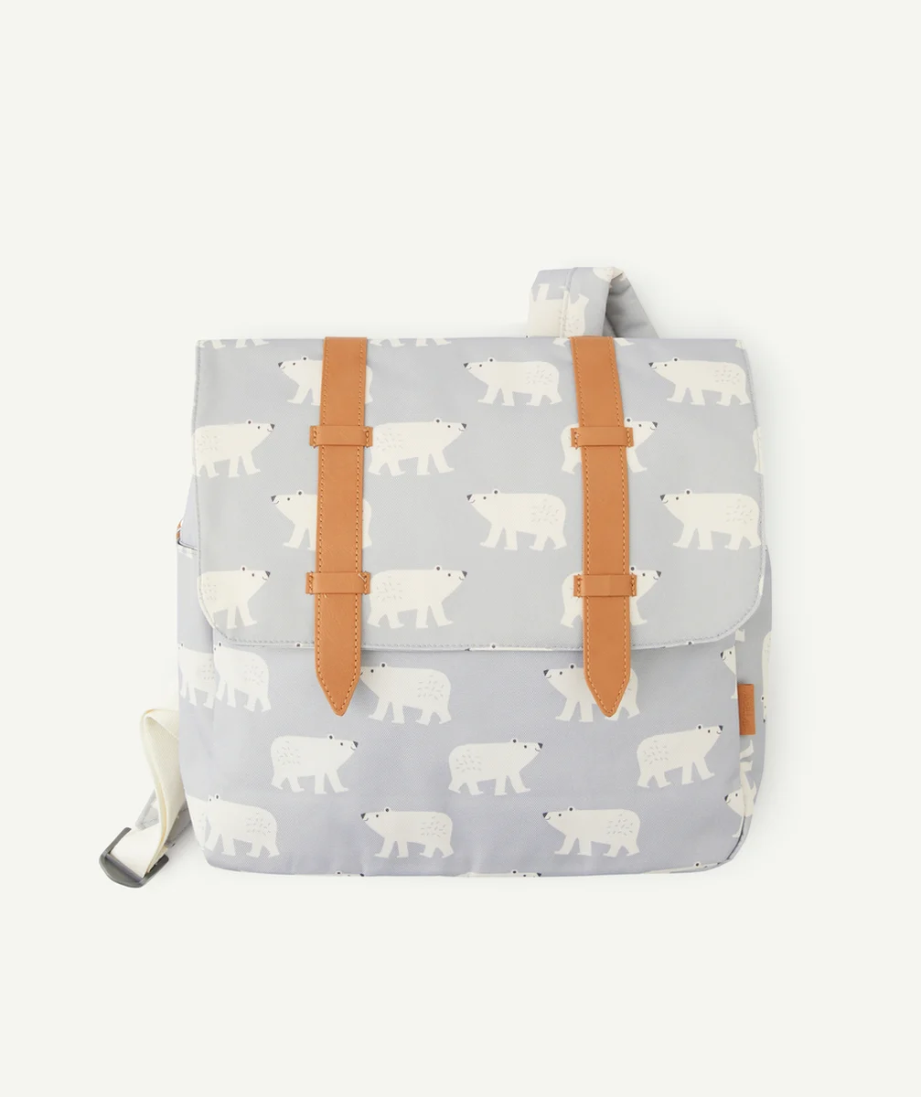 FRESKCARTABLE BLEU CIEL AVEC IMPRIMÉ OURS POLAIRE EN PLASTIQUE RECYCLÉ