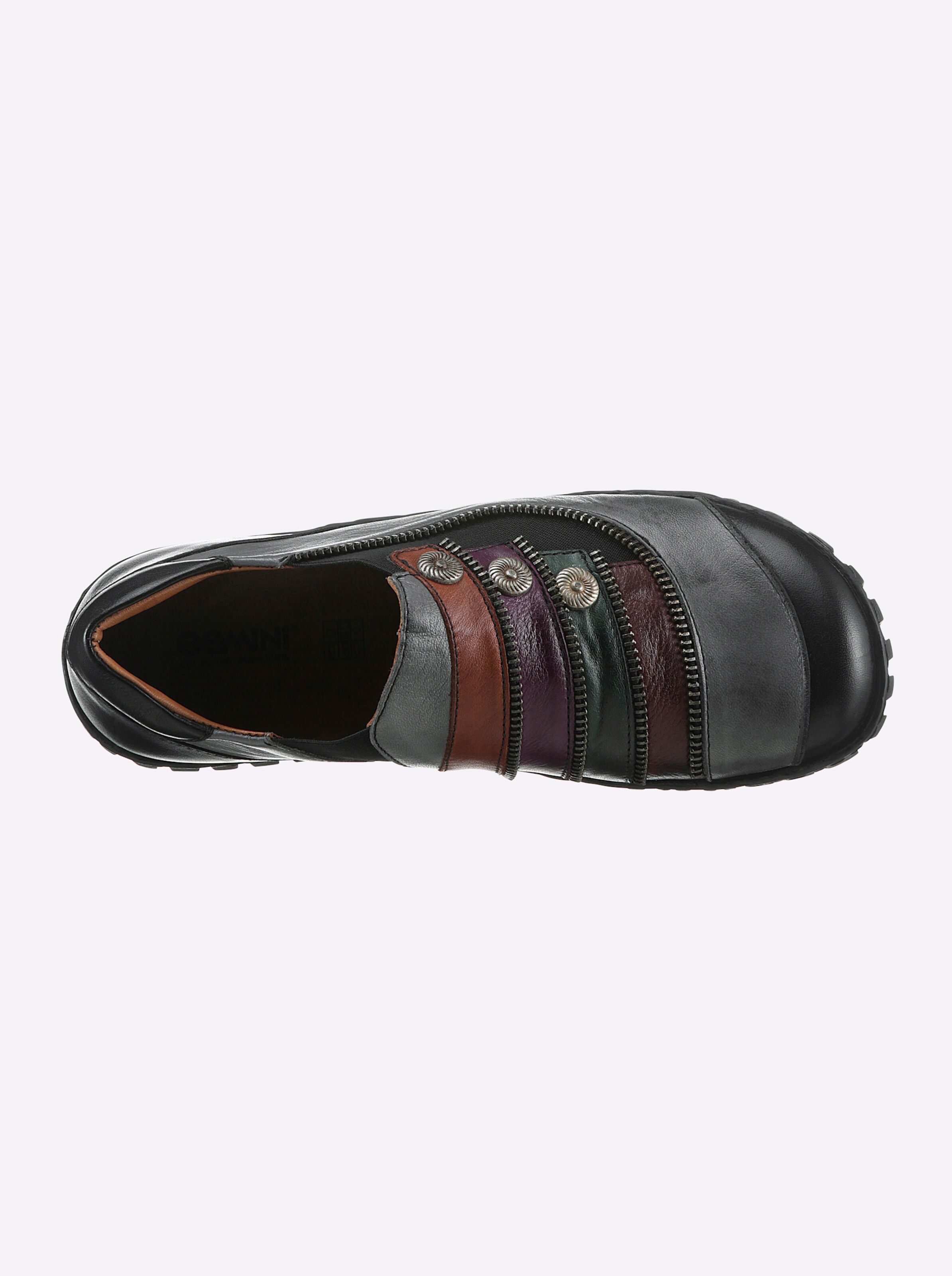 Gemini Slipper in grau-schwarz
