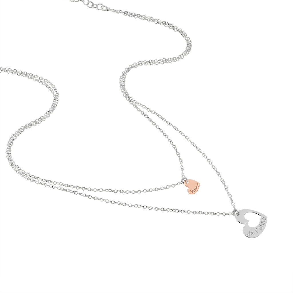 Collier Menia Argent Bicolore