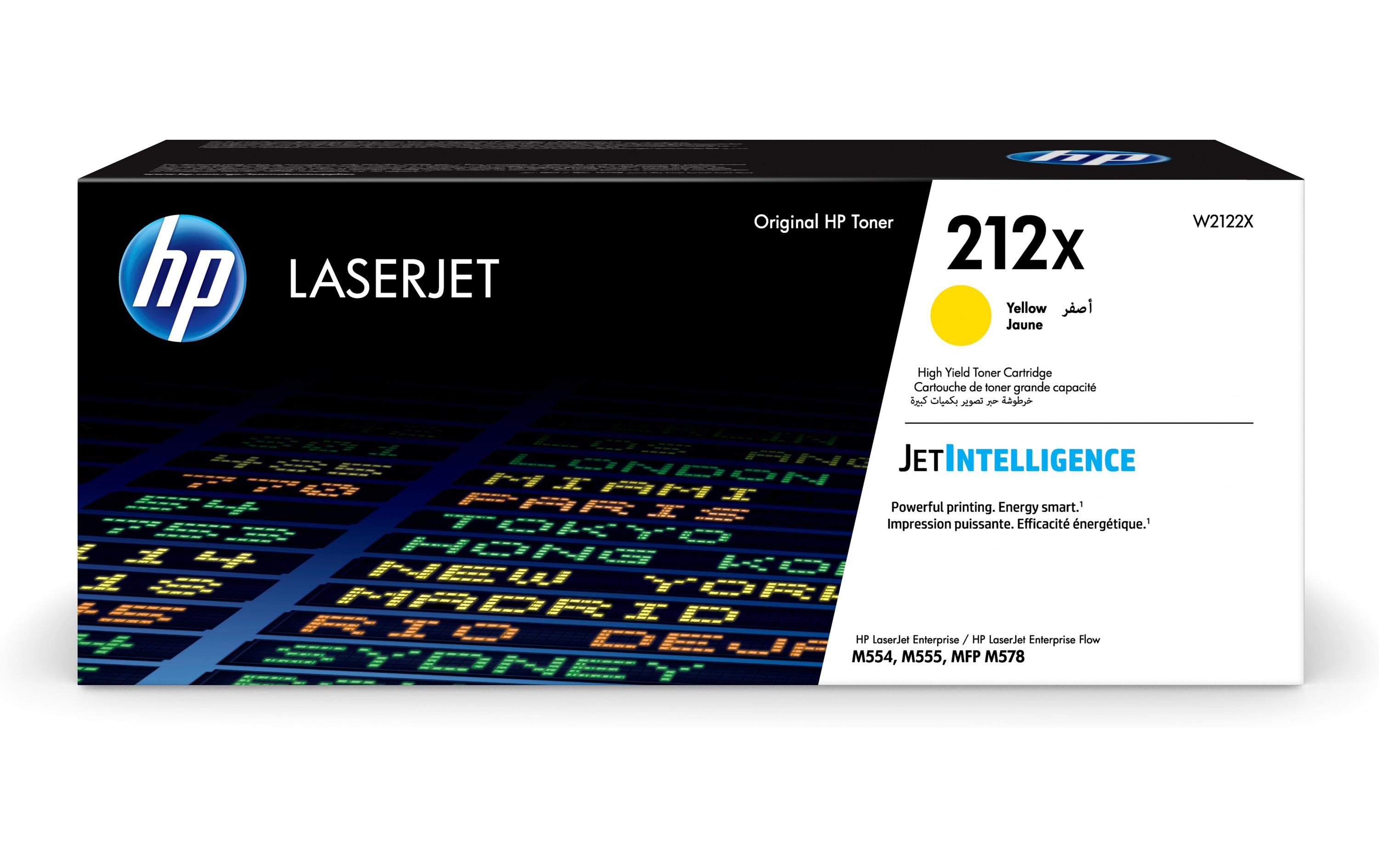 Toner Nr.212X (W2122X) Yellow<br>Tonerkartusche
