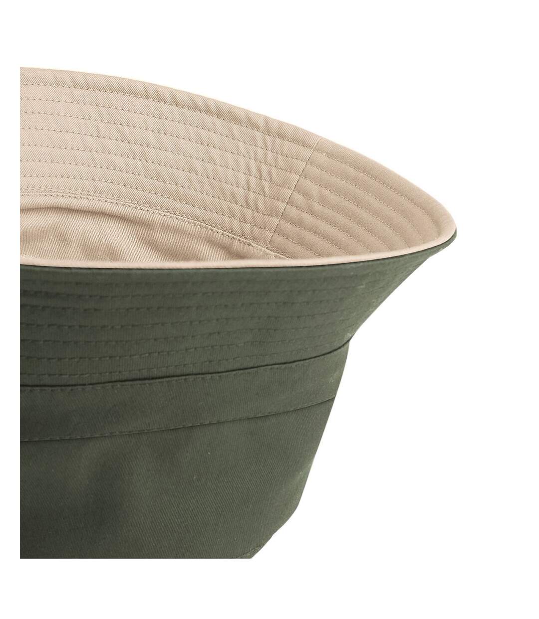 Beechfield - Bob réversible - Adulte unisexe (Vert olive/Pierre) - UTRW4070