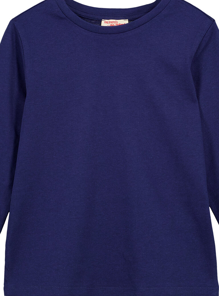 Tshirt Uni MARINE Manches longues