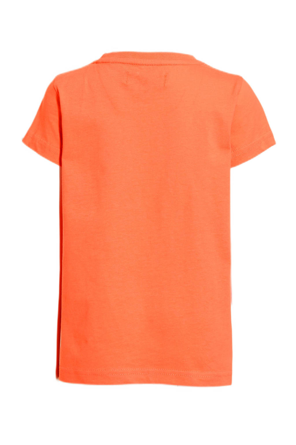 Orange Stars T-shirt Melvin met printopdruk oranje