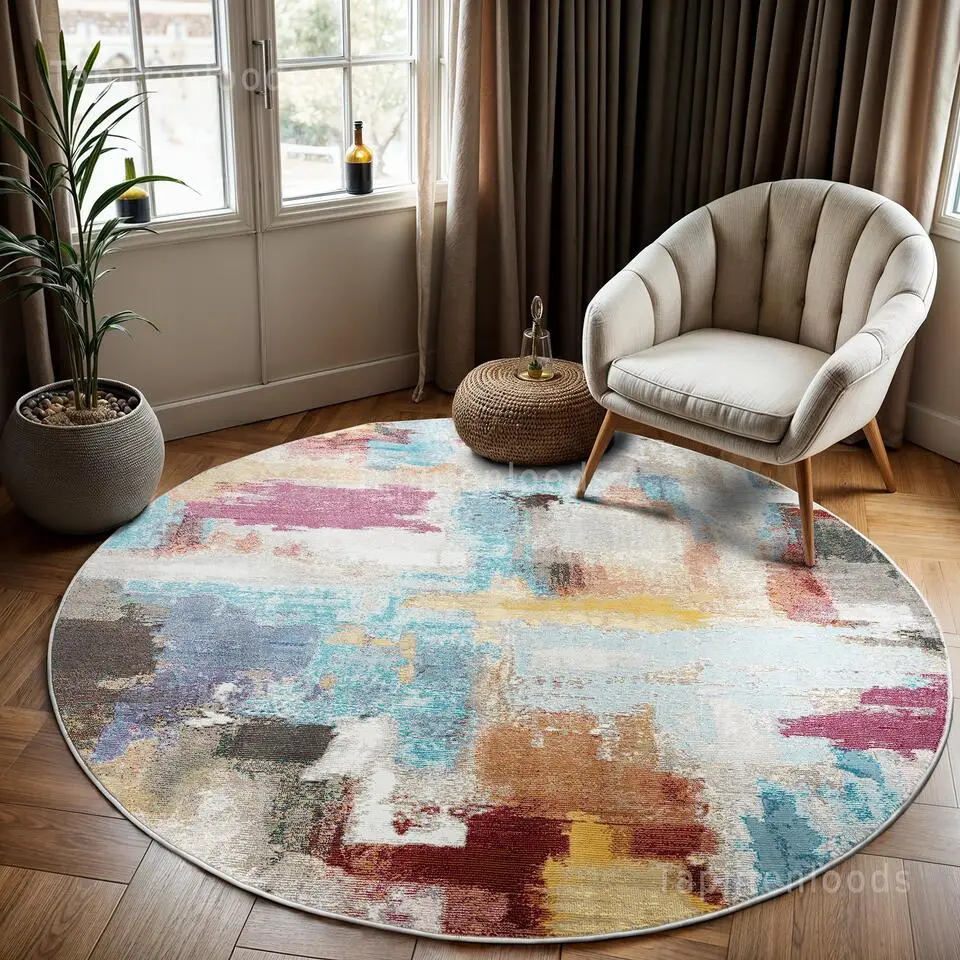Picasso Artisan Vintage Rond Vloerkleed Multi Laagpolig - 240 CM ROND