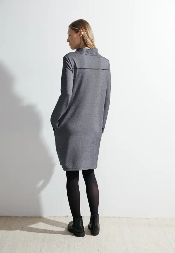 Jacquard Kleid - universal blue
