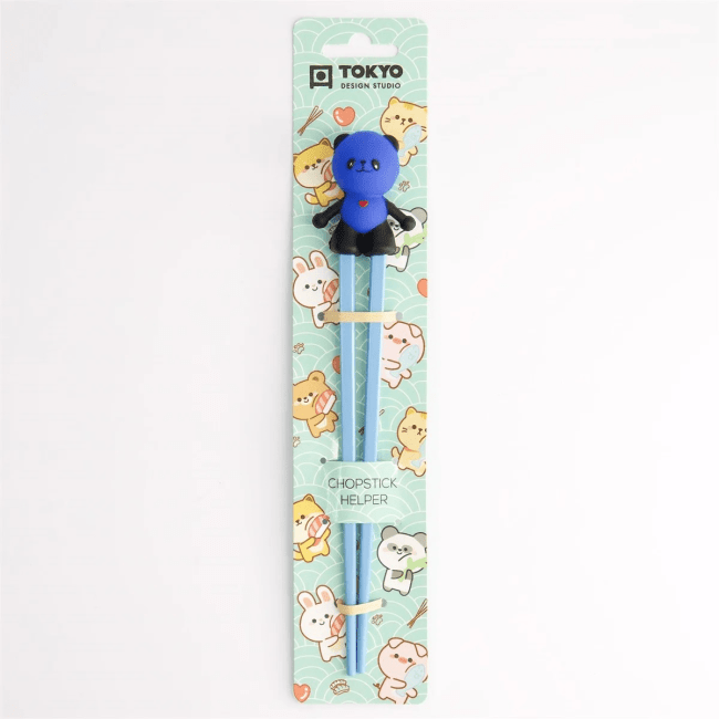 Tokyo Kinder Eetstokjes Panda Blauw 22cm