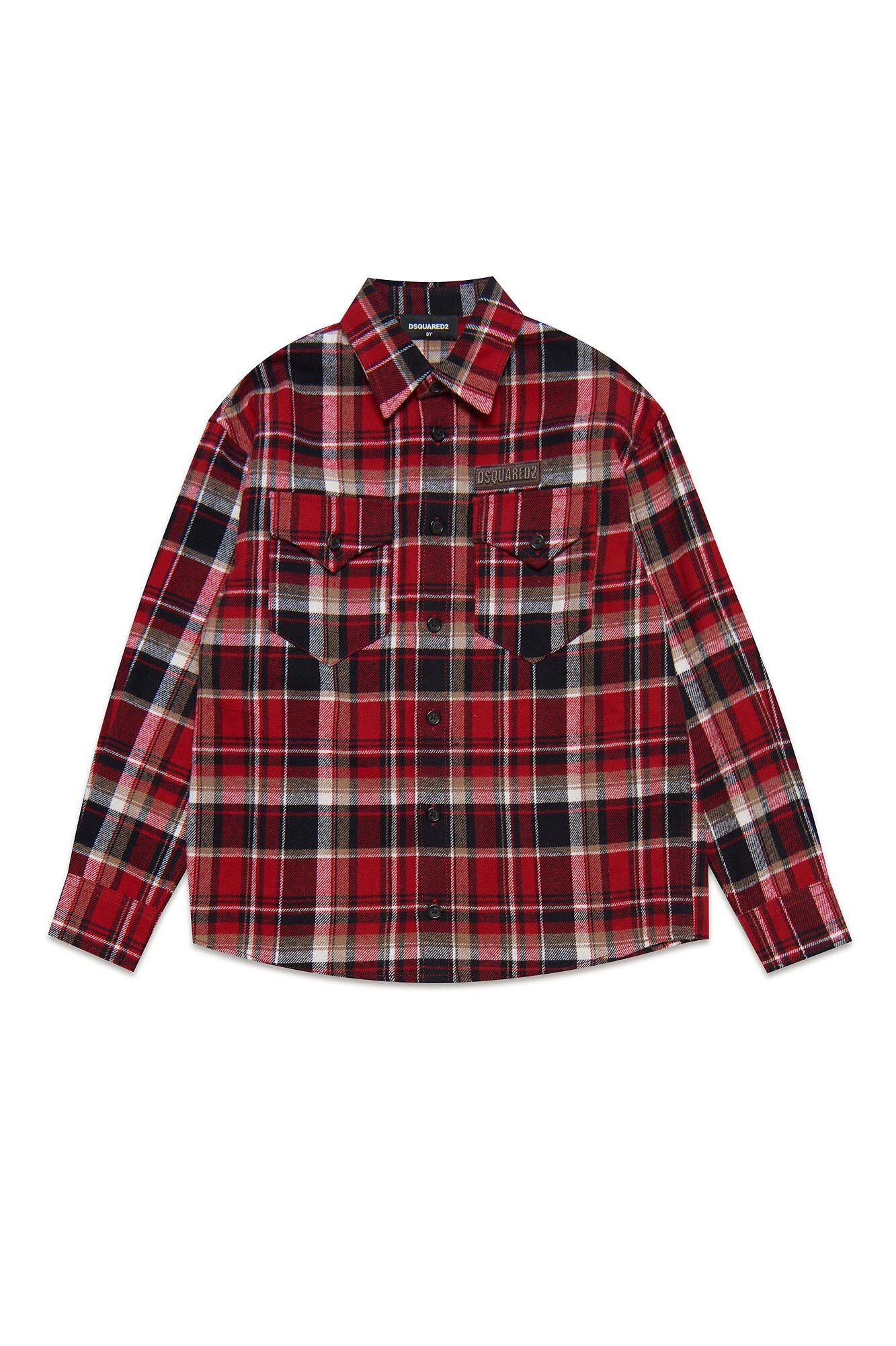 Dsquared2| Jungen Langarmhemd Regular Fit