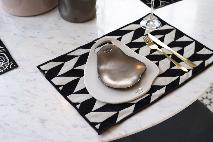 DutchDeluxes Spoonrest platinum mat Mat platin