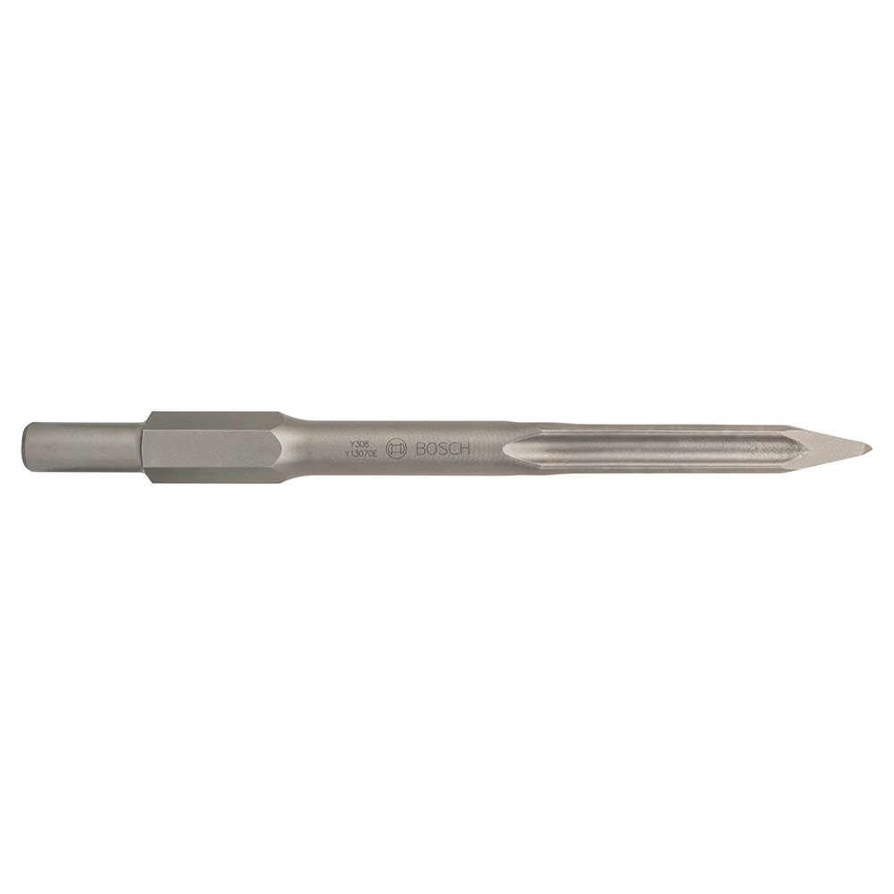 BOSCH 400mm 30mm-Hex Self-Sharpening Moil Pointed Chisel