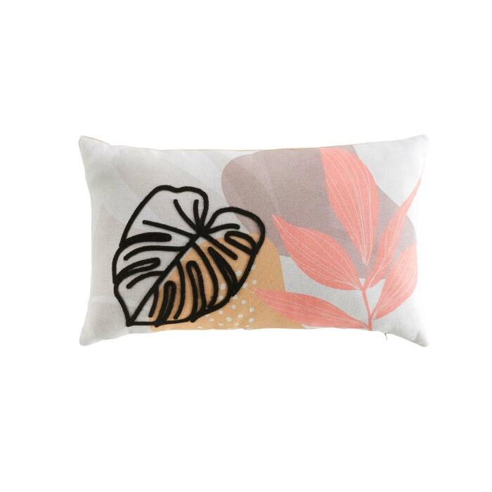 COUSSIN 30X50CM POLYCOTON IMPRIME BRODE SCANDINE