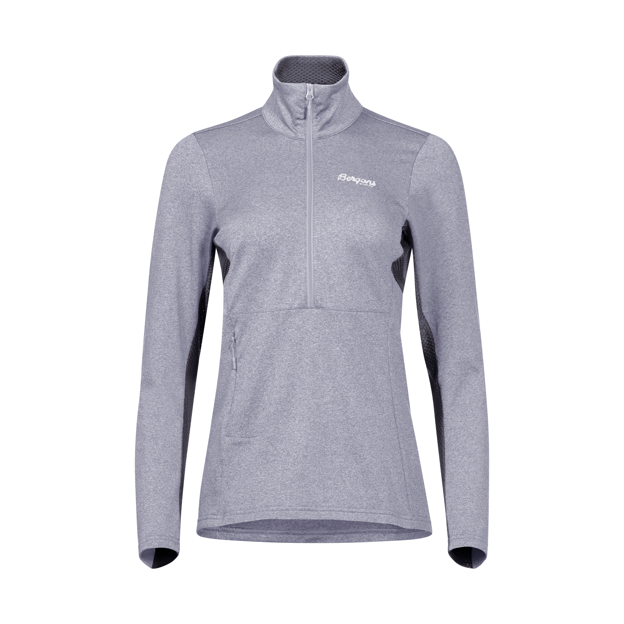 Fløyen Fleece W Half Zip Aluminium / Solid Dark Grey