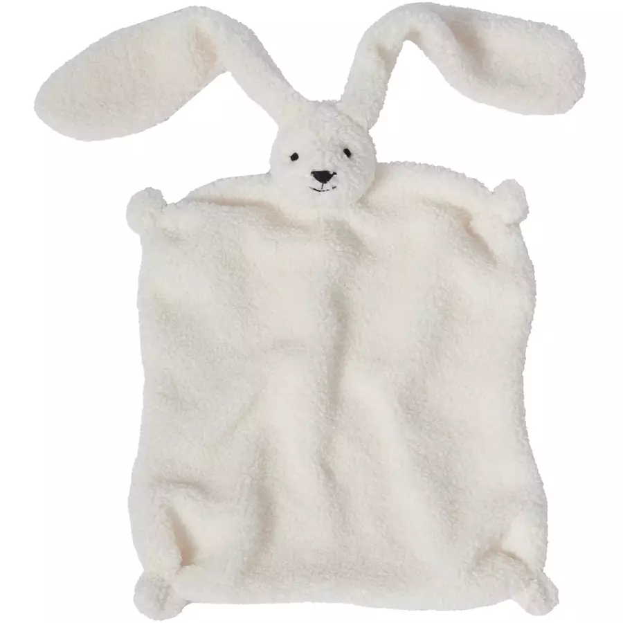 Nordic Coast Company Schnuffeltuch Hase Teddy natur