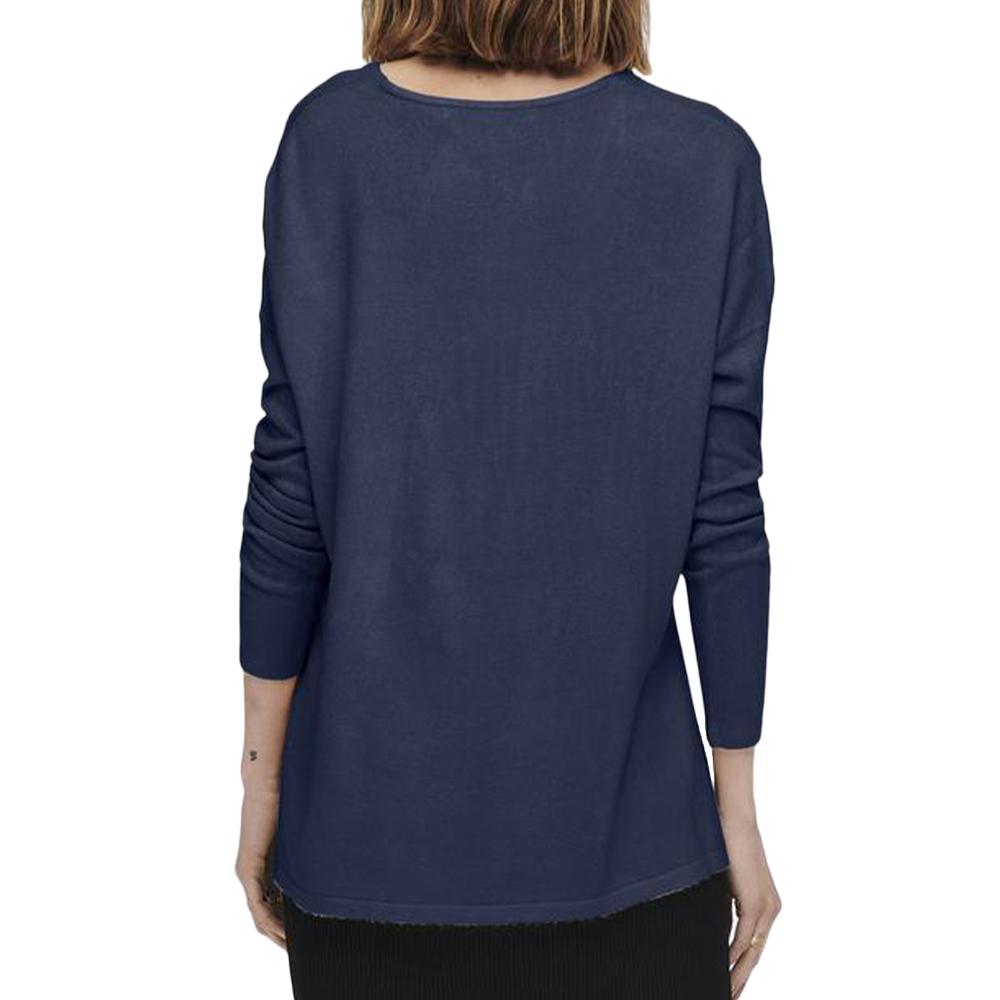 Only Pull en Maille Marine Femme Only Lamalia