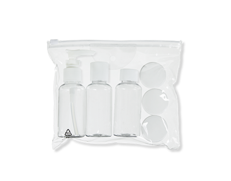 Reisefläschchen Set in Tasche