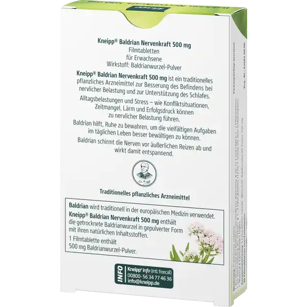 Baldrian Nervenkraft 500 mg Tabletten