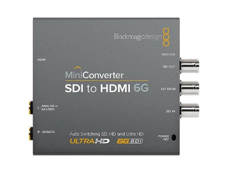 Blackmagic Design Konverter Mini Converter SDI-HDMI 6G Signal-Konverter von SDI- zu HD-Qualität