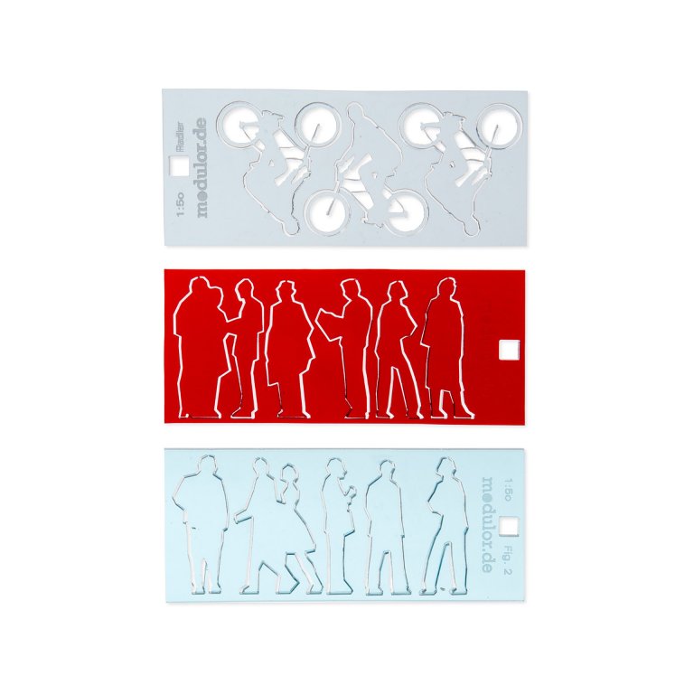 Acrylglas Silhouetten-Figuren, gelasert, 1:50